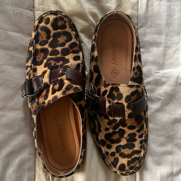 Quoddy Leopard Mules - Picture 1 of 6